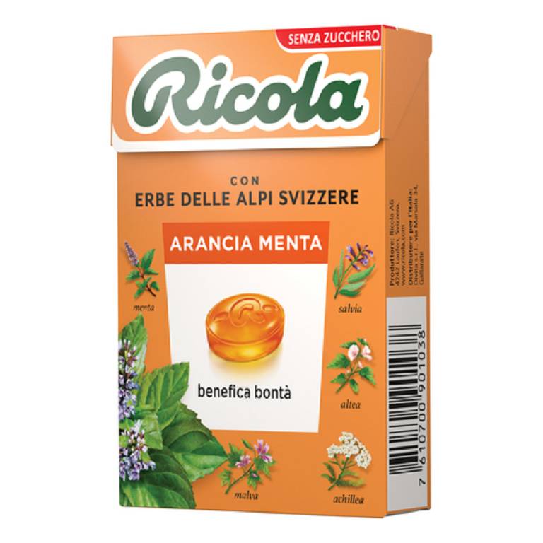 RICOLA ARANCIA MENTA S/ZUCC50G