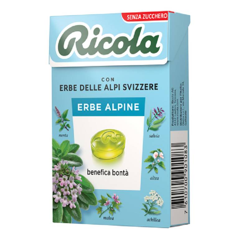 RICOLA ERBE ALPINE S/ZUCCH 50G